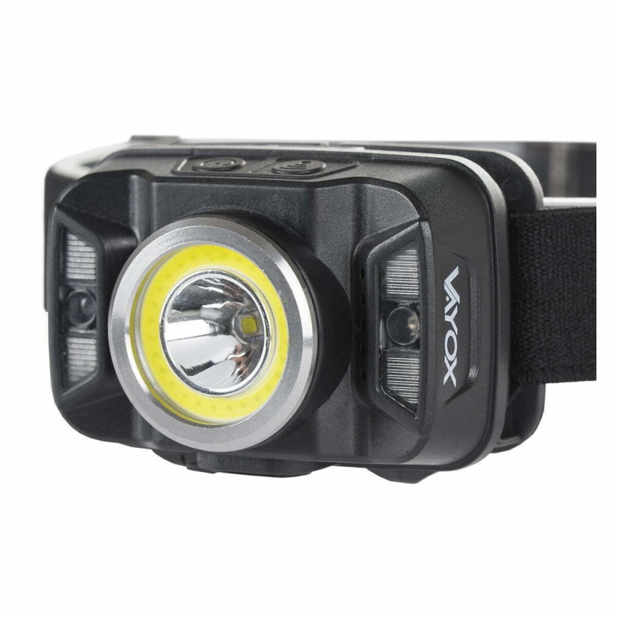 LED Димируем акумулаторен челник със сензор и червена светлина LED/15W/5V IP66 430 лъскав 1800 mAh