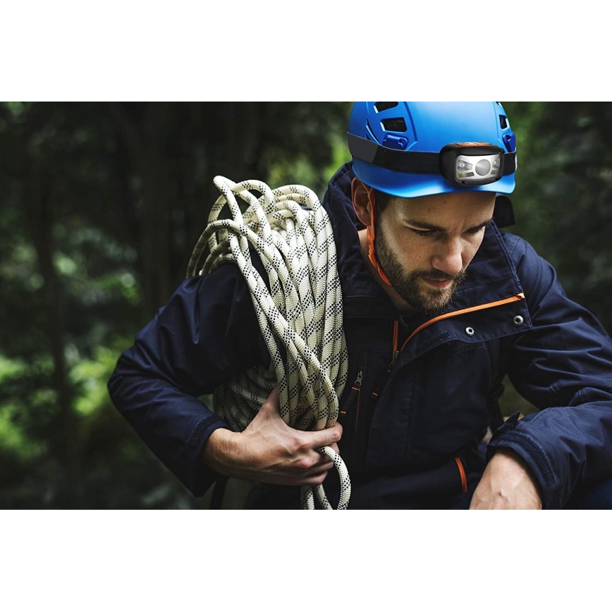 LED Акумулаторен челник с червена лампичка LED/3W/5V