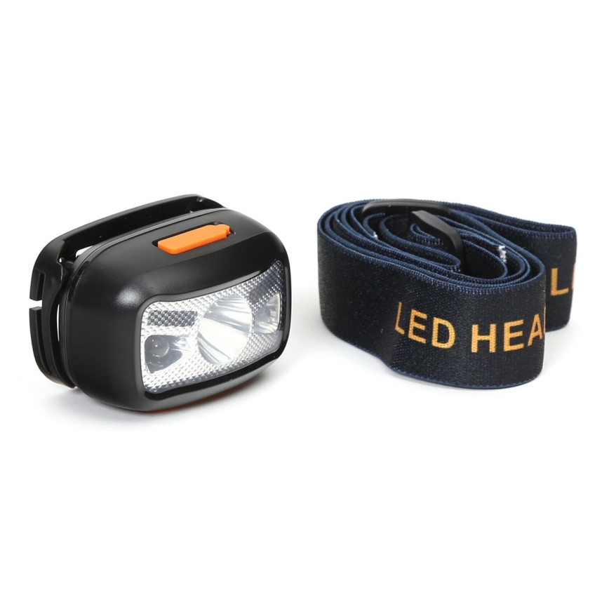 LED Акумулаторен челник с червена лампичка LED/3W/5V