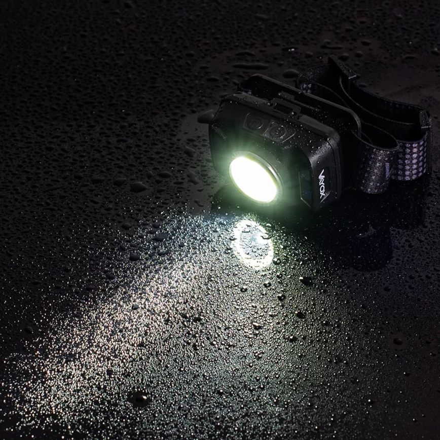 LED Димируем акумулаторен челник със сензор и червена светлина LED/15W/5V IP66 430 лъскав 1800 mAh