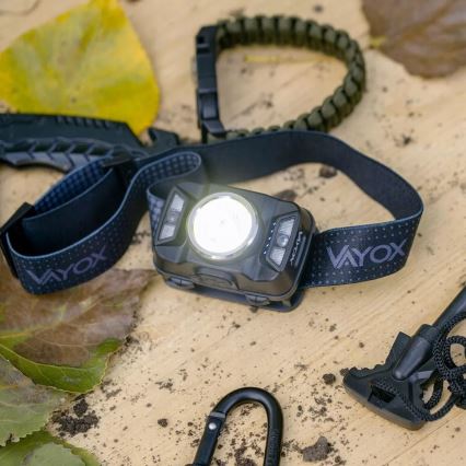 LED Димируем акумулаторен челник със сензор и червена светлина LED/15W/5V IP66 430 лъскав 1800 mAh