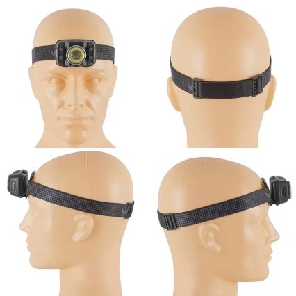 LED Димируем акумулаторен челник със сензор и червена светлина LED/15W/5V IP66 430 лъскав 1800 mAh