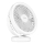LED Акумулаторен маса вентилатор с LED осветление LED/3W/5V USB 2400 mAh бял