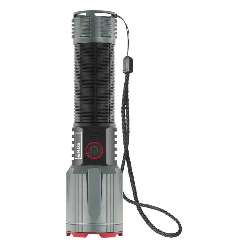 LED акумулаторен метален фенер LED/5V 3000 лъскав 5000 mAh IP43