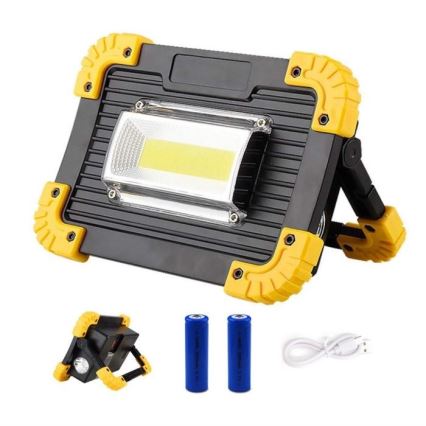 LED Акумулаторен прожектор LED/10W/4000 mAh 3xAA