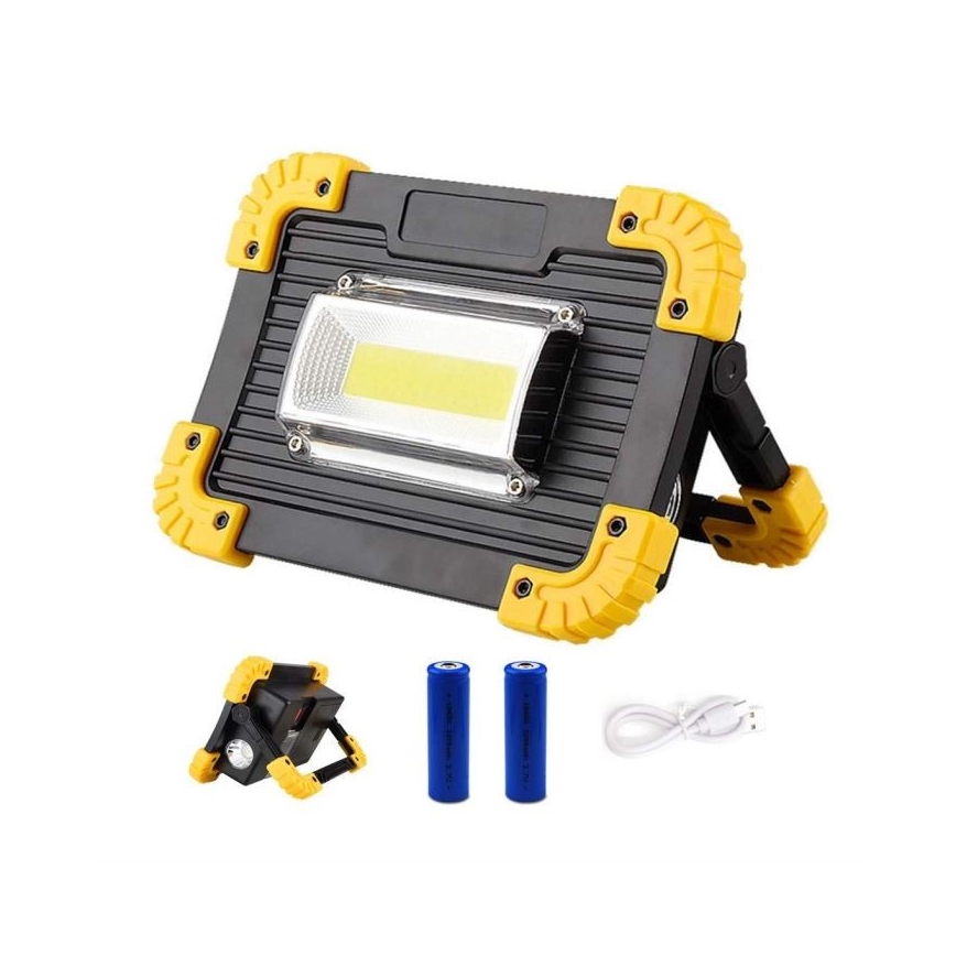 LED Акумулаторен прожектор LED/10W/4000 mAh 3xAA