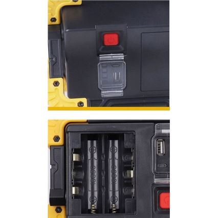 LED Акумулаторен прожектор LED/10W/4000 mAh 3xAA
