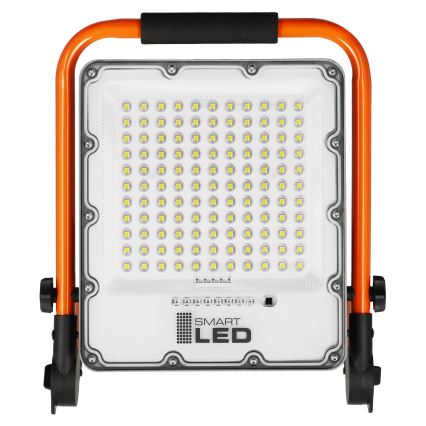 LED акумулаторен прожектор със стойка LED/50W/3,2V 4500K 10000 mAh IP65 оранжев