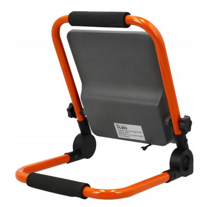 LED акумулаторен прожектор със стойка LED/50W/3,2V 4500K 10000 mAh IP65 оранжев