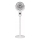LED акумулаторен вентилатор на стойка с LED осветление LED/4,8W/5V USB 7200 mAh бял + дистанционно управление