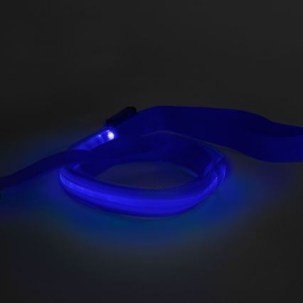 LED Акумулаторна каишка 120 см 2xCR2032/5V/40 mAh синя