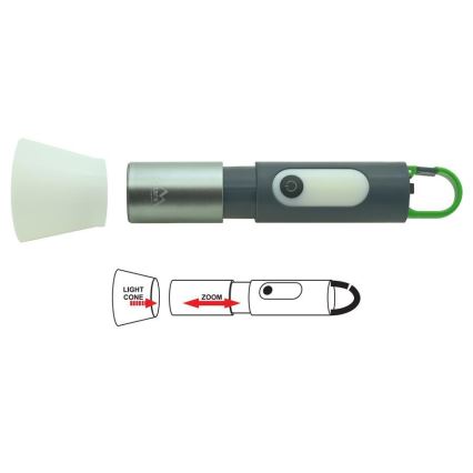 LED Акумулаторно фенерче LED/10W/3,7V 750 лъскав 10h 1500 mAh