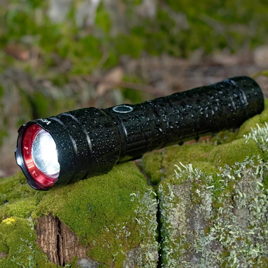 LED Димируемо акумулаторно фенерче със захранваща батерия функция LED/30W/5V IPX5 1060 лъскав 5000 mAh