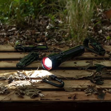 LED Димируемо акумулаторно фенерче със захранваща батерия функция LED/30W/5V IPX5 1060 лъскав 5000 mAh