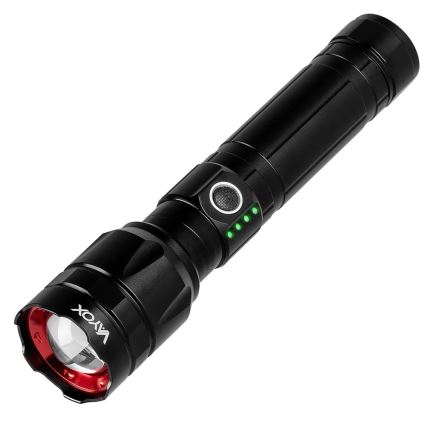 LED Димируемо акумулаторно фенерче със захранваща батерия функция LED/30W/5V IPX5 1060 лъскав 5000 mAh