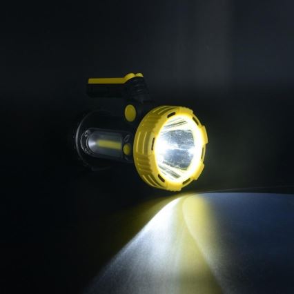 LED Акумулаторно фенерче LED/5W/4000mAh + LED/3W