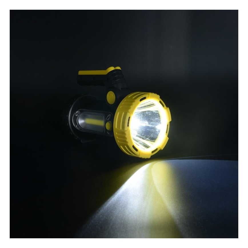 LED Акумулаторно фенерче LED/5W/4000mAh + LED/3W