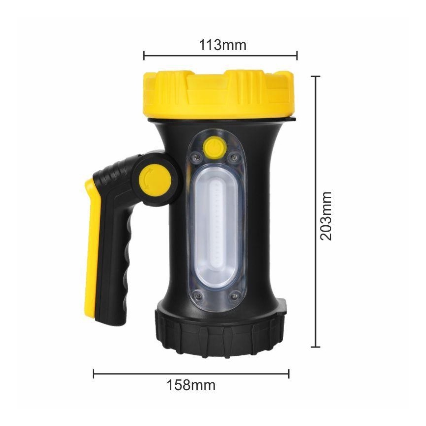 LED Акумулаторно фенерче LED/5W/4000mAh + LED/3W