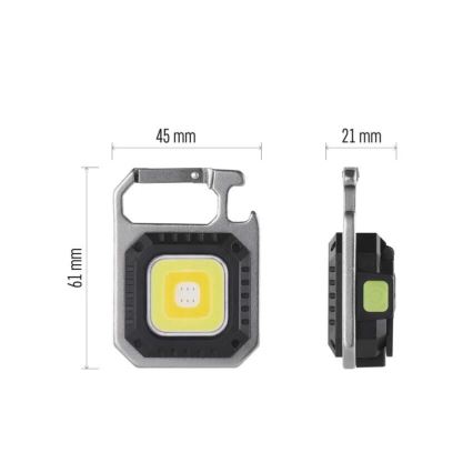 LED Акумулаторно фенерче LED/USB/3,7V 750 lm 500 mAh
