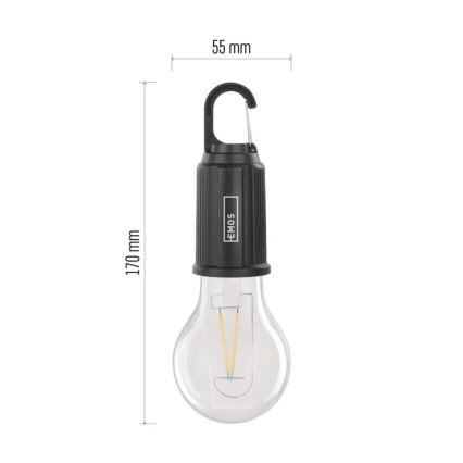 LED Акумулаторно фенерче LED/USB IP44 90 lm 400mAh