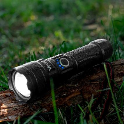 LED Димируемо акумулаторно фенерче със захранваща батерия функция LED/10W/5V IPX4 600 лъскав 2000 mAh
