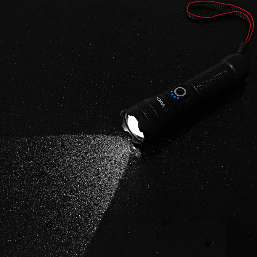 LED Димируемо акумулаторно фенерче със захранваща батерия функция LED/10W/5V IPX4 600 лъскав 2000 mAh