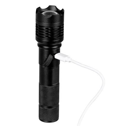 LED Акумулаторно фенерче LED/10W/5V IPX4 800 лъскав 1200 mAh