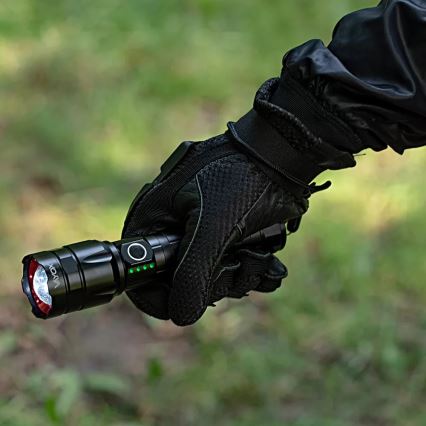 LED Димируемо акумулаторно фенерче със захранваща батерия функция LED/30W/5V IPX5 1060 лъскав 5000 mAh