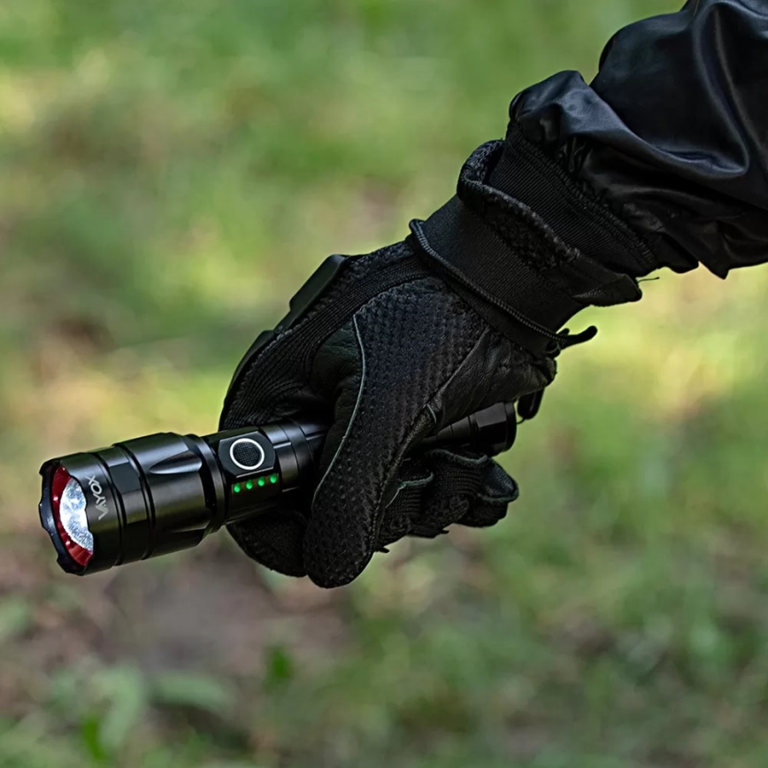 LED Димируемо акумулаторно фенерче със захранваща батерия функция LED/30W/5V IPX5 1060 лъскав 5000 mAh