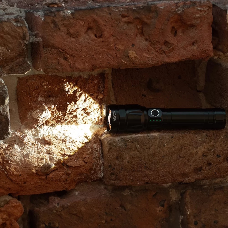 LED Димируемо акумулаторно фенерче със захранваща батерия функция LED/30W/5V IPX5 1060 лъскав 5000 mAh