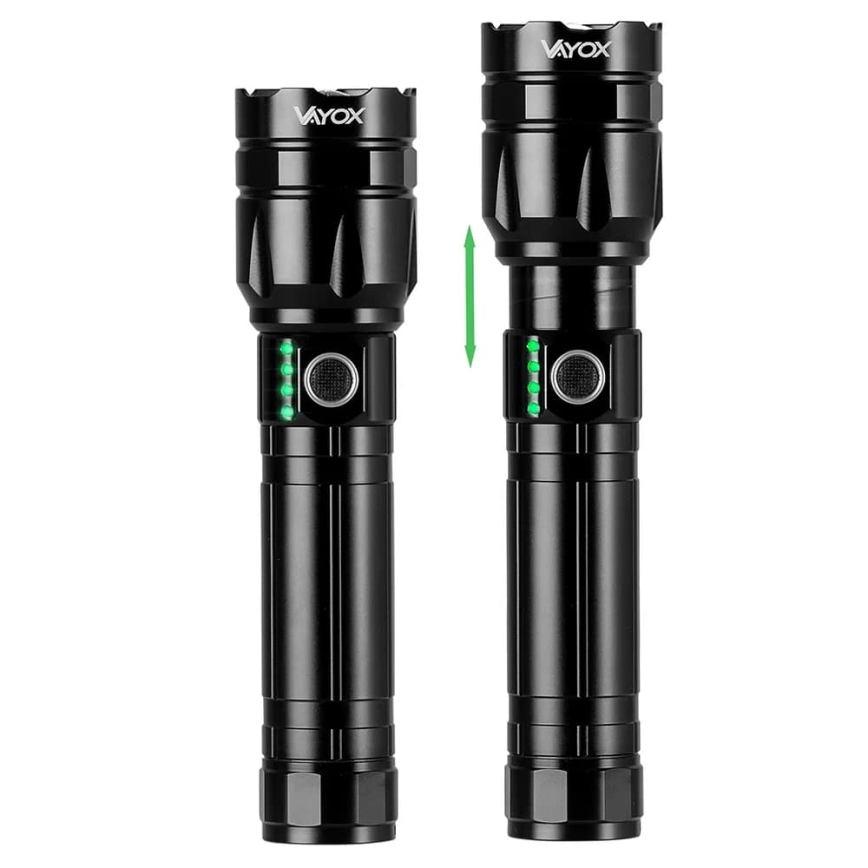 LED Димируемо акумулаторно фенерче със захранваща батерия функция LED/30W/5V IPX5 1060 лъскав 5000 mAh