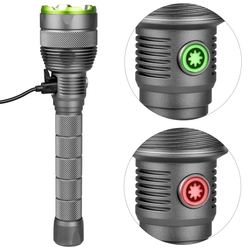 LED Димируемо акумулаторно фенерче със захранваща батерия функция LED/5V IPX7 10000 лъскав 2600 mAh