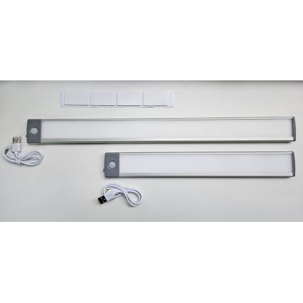 LED Акумулаторно осветление за мебели със сензор LED/2,5W/5V USB 800 mAh 4200K 32,5 см