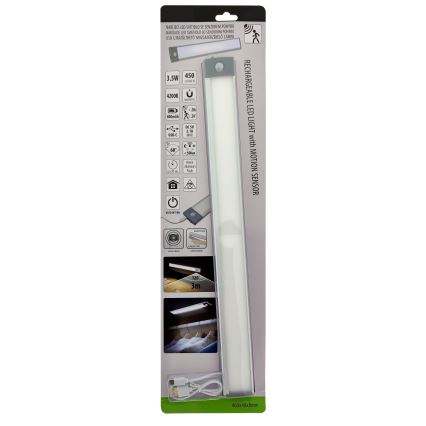 LED Акумулаторно осветление за мебели със сензор LED/3,5W/5V USB 800 mAh 4200K 46 см