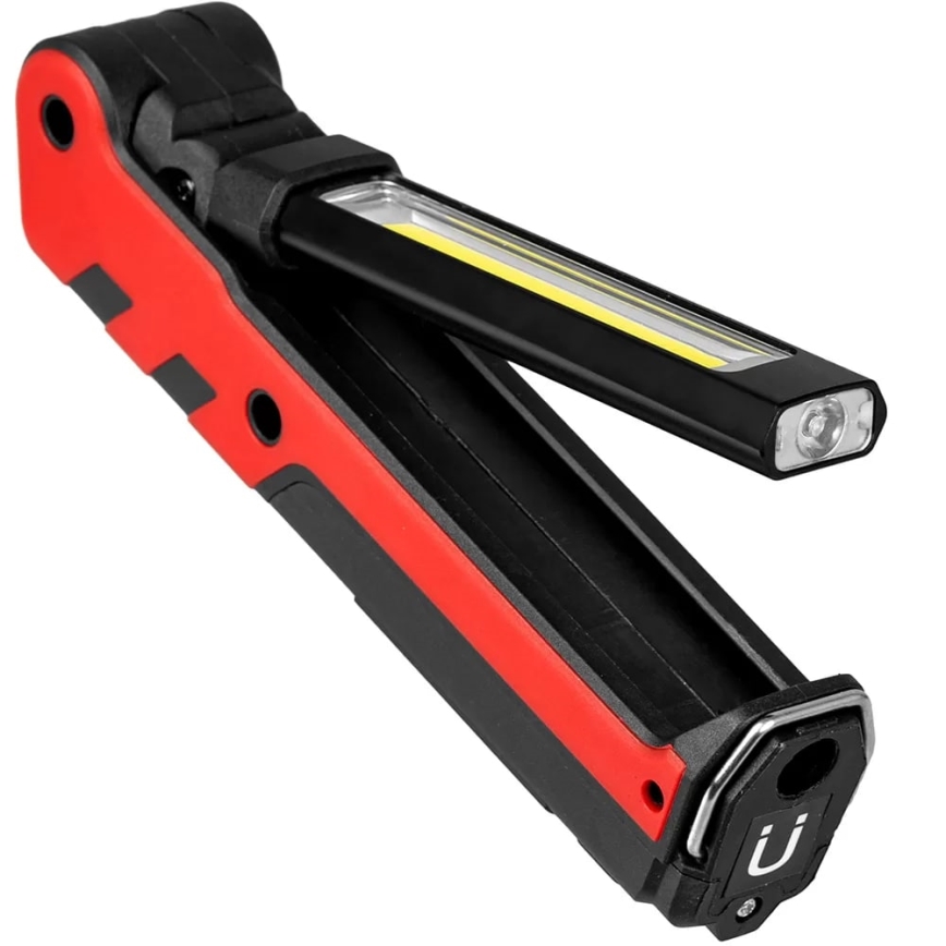 LED Акумулаторно работно фенерче LED/5W/5V IPX2 360 лъскав 2000 mAh