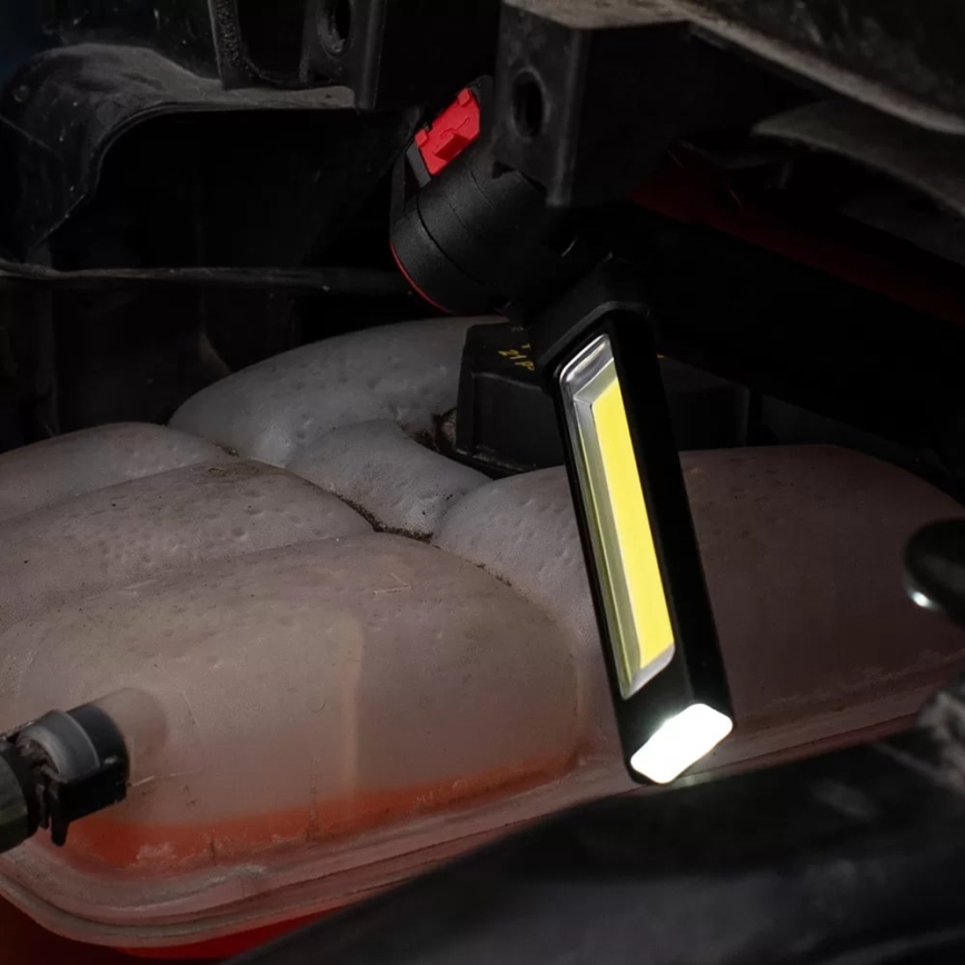 LED Акумулаторно работно фенерче LED/5W/5V IPX2 360 лъскав 2000 mAh