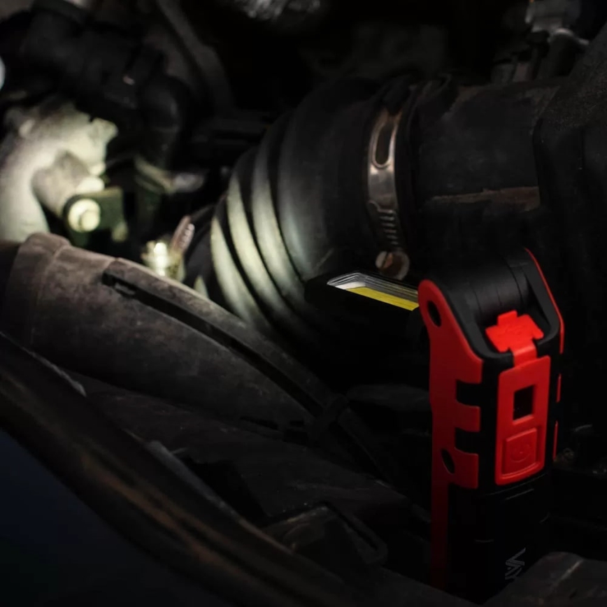 LED Акумулаторно работно фенерче LED/5W/5V IPX2 360 лъскав 2000 mAh