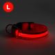 LED Акумулаторен кучешки нашийник 45-52 см 1xCR2032/5V/40 mAh червен
