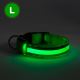 LED Акумулаторен кучешки нашийник 45-52 см 1xCR2032/5V/40 mAh зелен