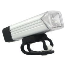 LED Акумулаторна светлина за велосипед LED/5W/3,7V IPX4 1200 mAh сребрист