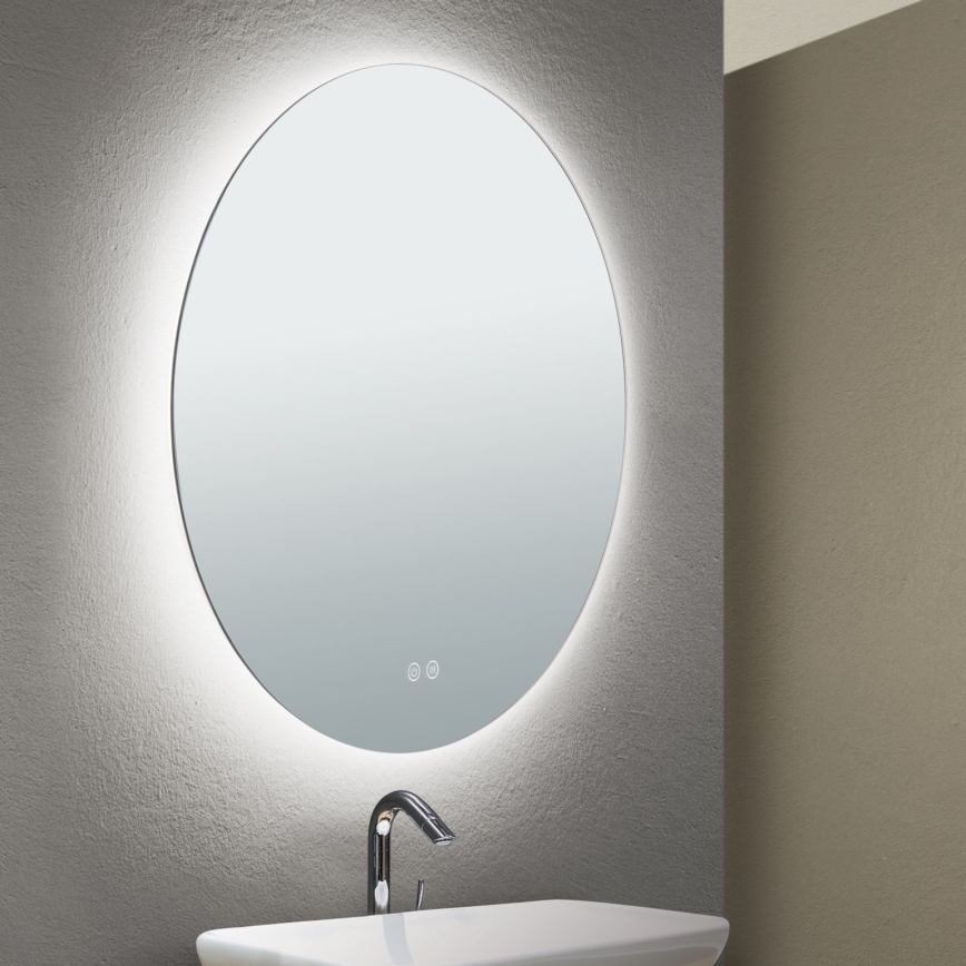 LED Баня отопляем стена огледало с подсветка FOCUS LED/25W/230V 3000/4200/6000K Ø 60 cm IP44