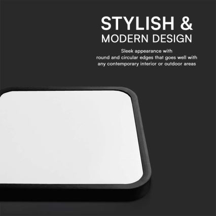 LED таванно осветително тяло за баня SAMSUNG CHIP LED/48W/230V IP44 3000K 42x42 см черно