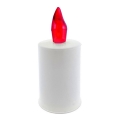 LED Candle LED/2xAA топло бяло 10,8 см бял/червен