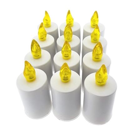 LED Candle LED/2xAA топло бяло 10,8 см бял