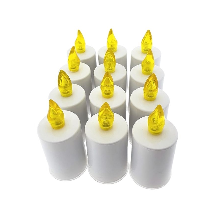LED Candle LED/2xAA топло бяло 10,8 см бял