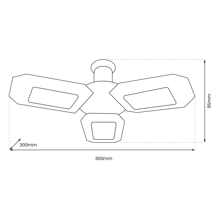 LED Ceiling прожектор 3xE27/16,7W/230V 4000K