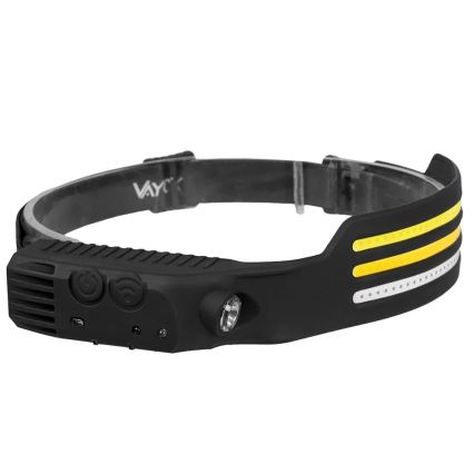 LED регулируема презареждаема челна лампа със сензор и червена светлина 4xLED/5V IP44 300 lm 1200 mAh