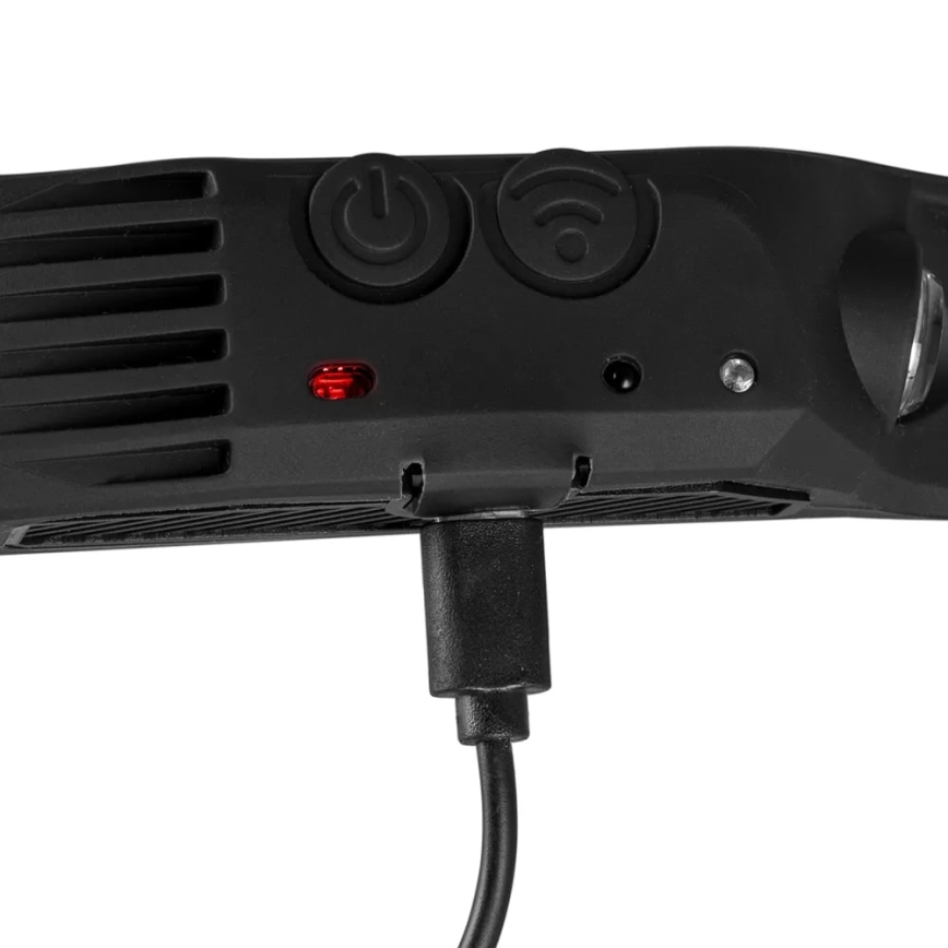 LED регулируема презареждаема челна лампа със сензор и червена светлина 4xLED/5V IP44 300 lm 1200 mAh