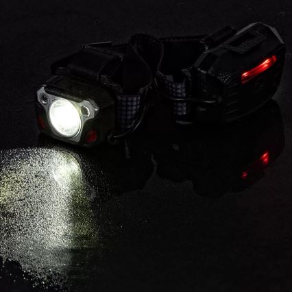 LED регулируема презареждаема челна лампа с сензор, функция пауърбанк и червена светлина LED/10W/5V IP44 1200 lm 4000 mAh