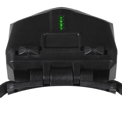 LED регулируема презареждаема челна лампа със сензор и червена светлина 2xLED/5W/5V/3xAAA IP65 500 lm 1200 mAh